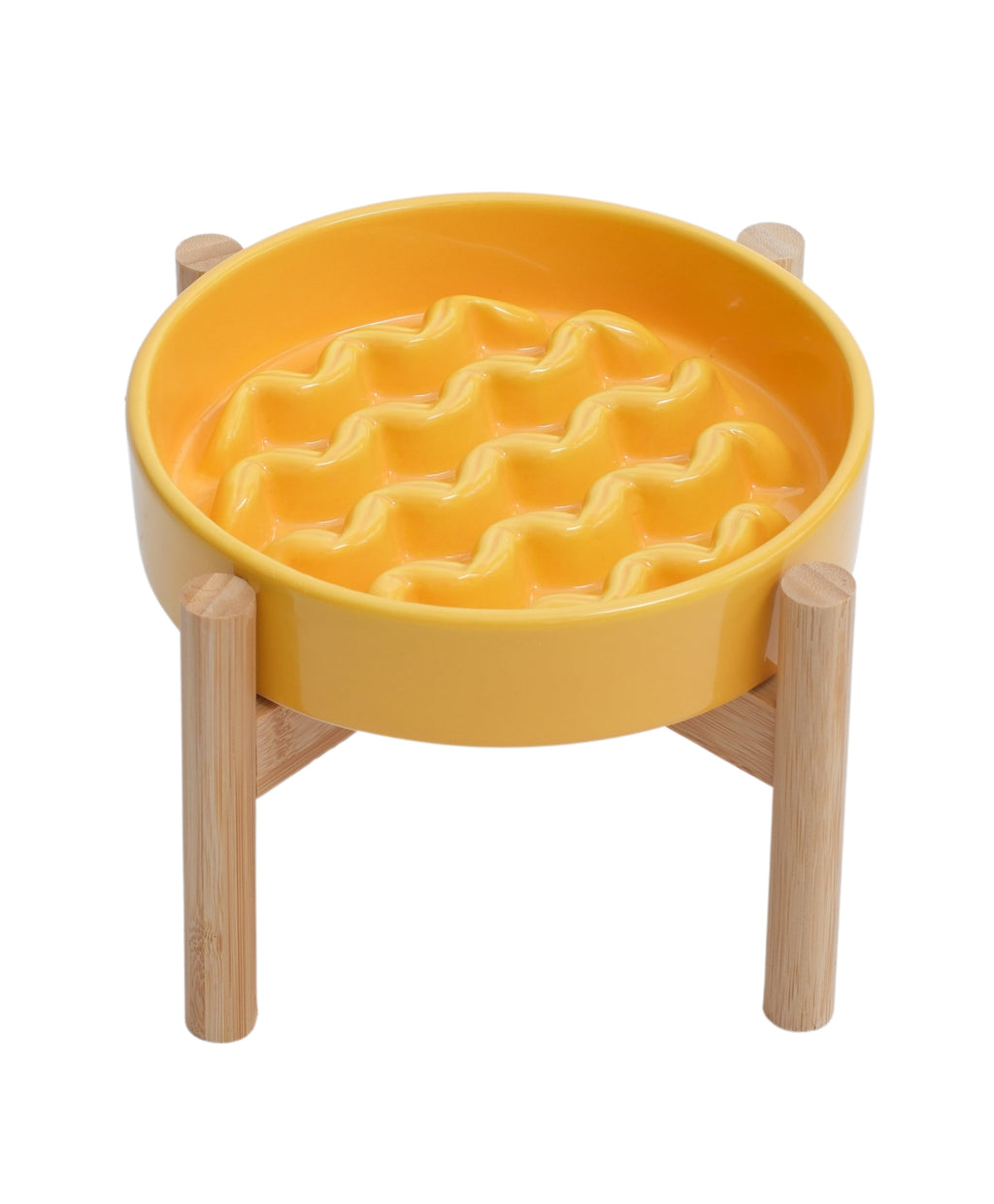 [Macaroni] Slow Feeder Dog Bowls - Yellow / Frozen Blue / Purple